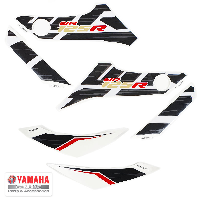 Yamaha WR 125 R Aufkleber Satz Dekor Set hell